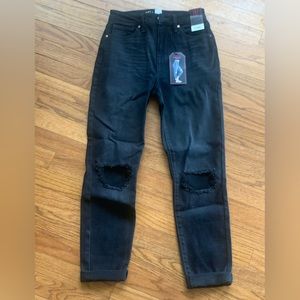 Black Straight Leg Jeans
